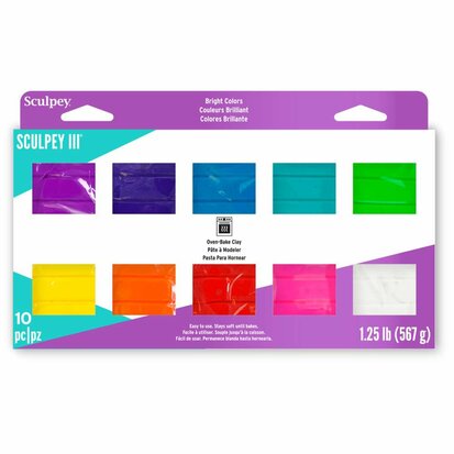 Sculpey III   10 Piece Brights Multi-pack