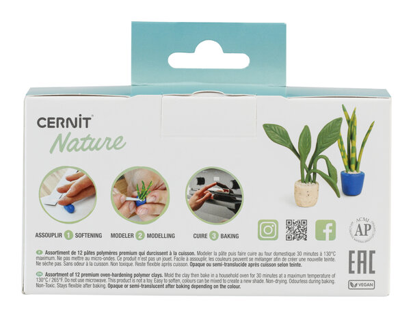 Cernit Natuur kleuren assortiment